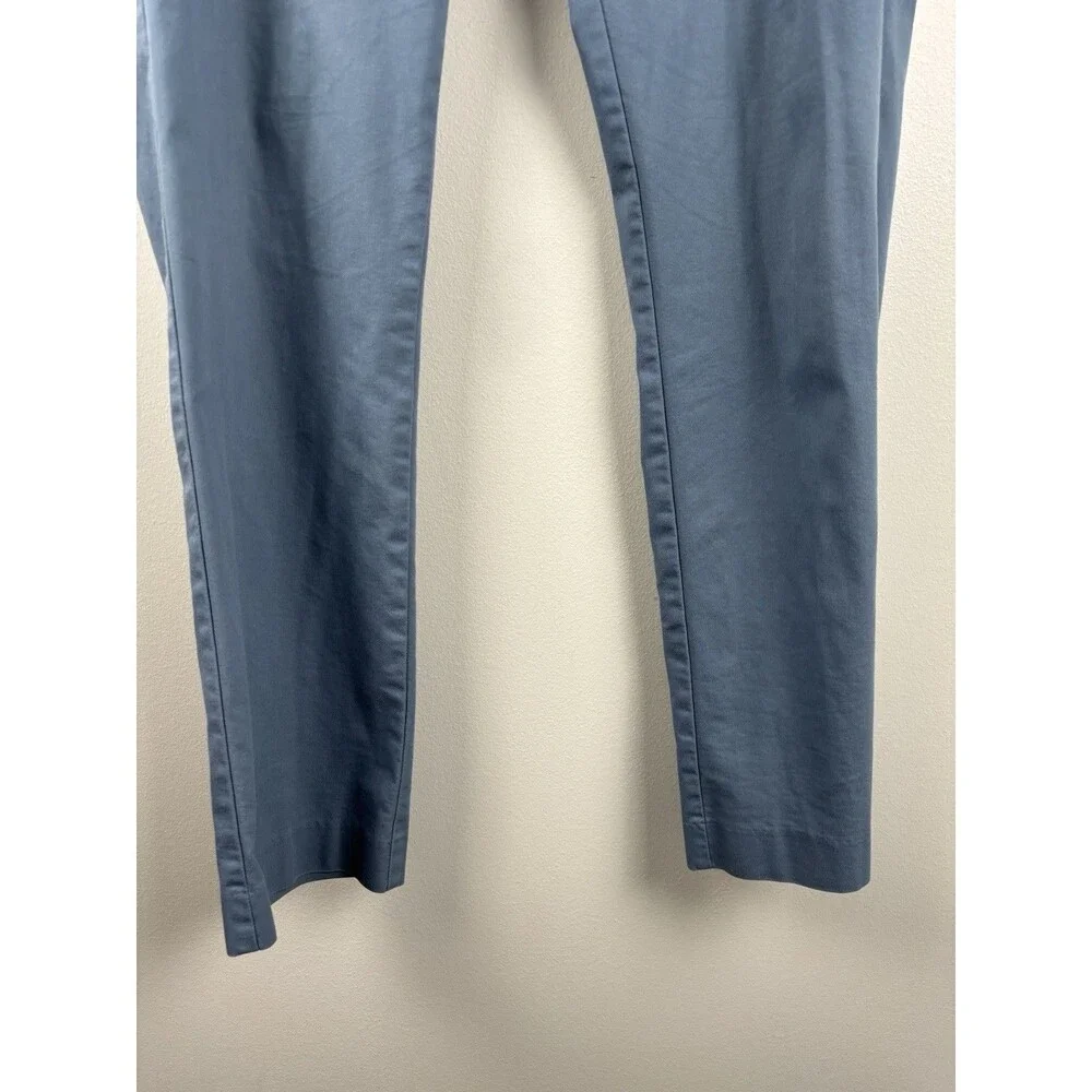 Bonobos Pants Mens 34x30 Blue Straight Leg Cotton Blend Chino Flat Front 3XDRY